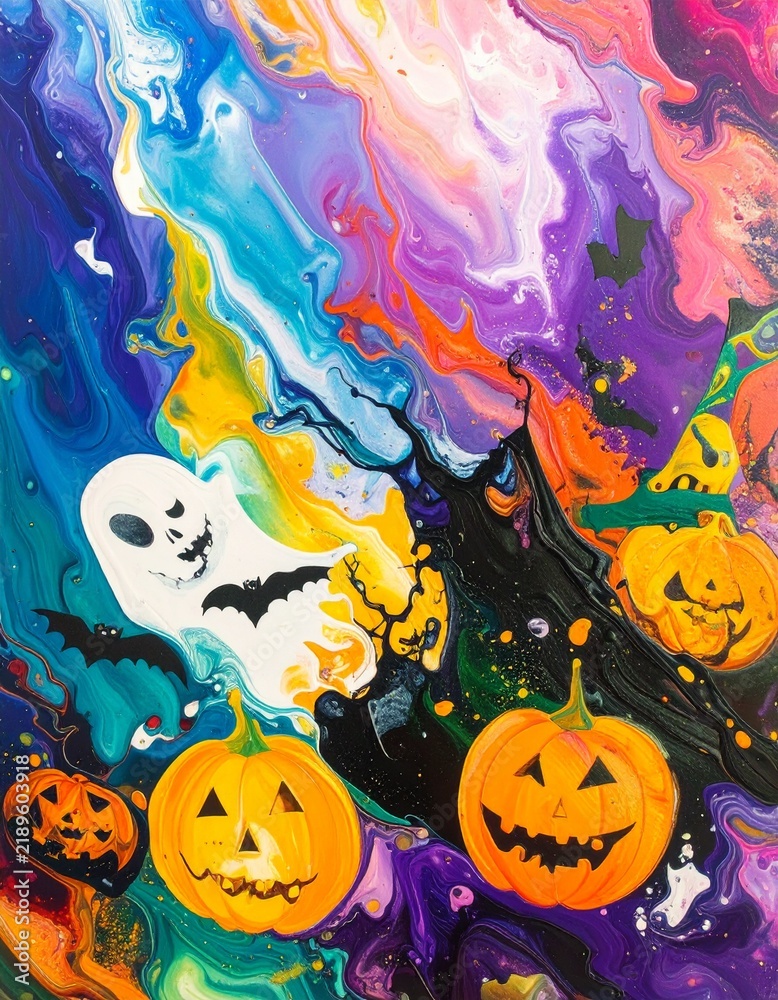 Fototapeta premium border frame of halloween themes background , wallpaper graphic resource