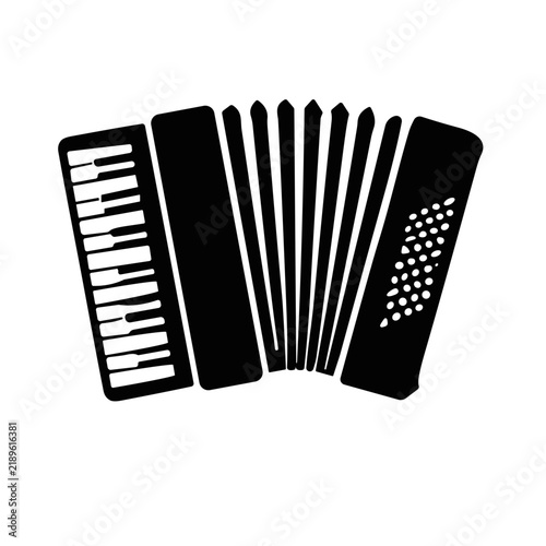 accordion vector illustration