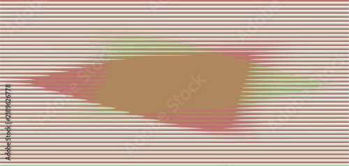 Bild auf Leinwand abstract geometric shape with a gradient overlay drifts across horizontal lines background