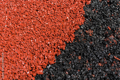 shock absorbing layer and spike resistant top layer