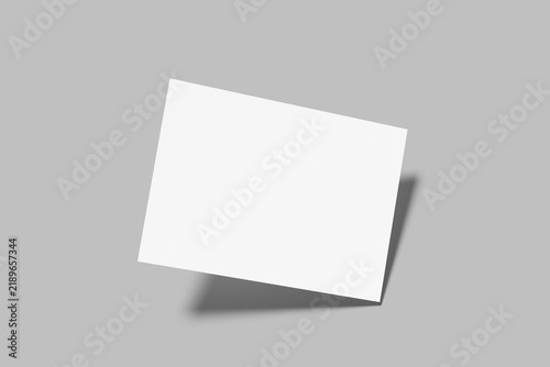 A5 Landscape Mockup Design Blank	
