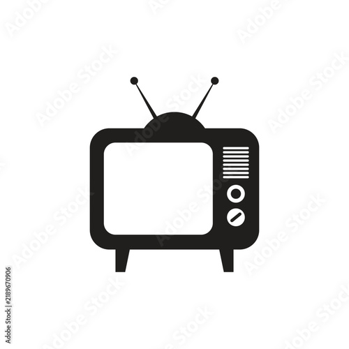 Vintage Retro Television Illustration Design Element