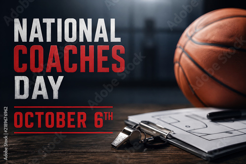 National Coaches Day October 6th Sports Leadership Concept