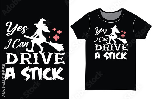 Funny Halloween T-Shirt Design with Spooky Cartoon Character.