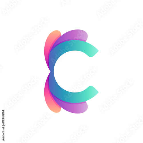 Flower Letter C Logo Concept