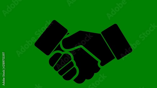 Handshake icon symbolizing business partnership and professional agreement