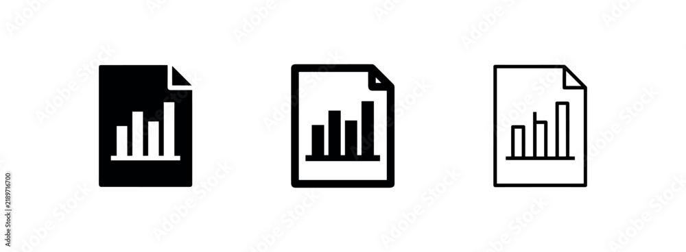 Obraz premium Business report document icon