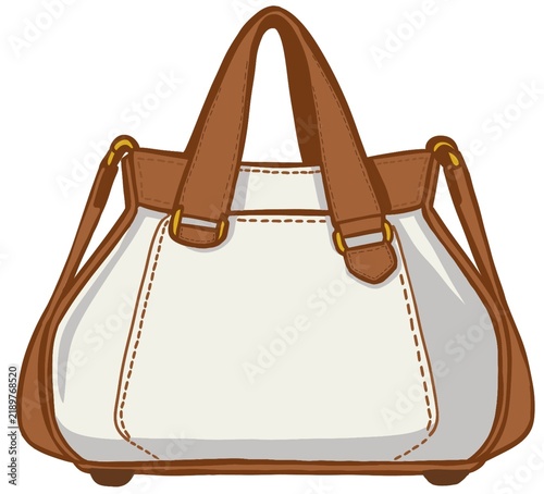 Fotografie female bag isolated on white