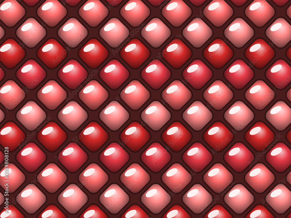 Obraz premium Inflated Diamond Quilting Trendy 3D Fabric Texture