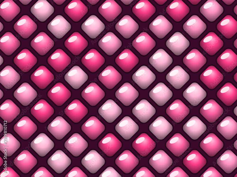 Obraz premium Inflated Diamond Quilting Trendy 3D Fabric Texture