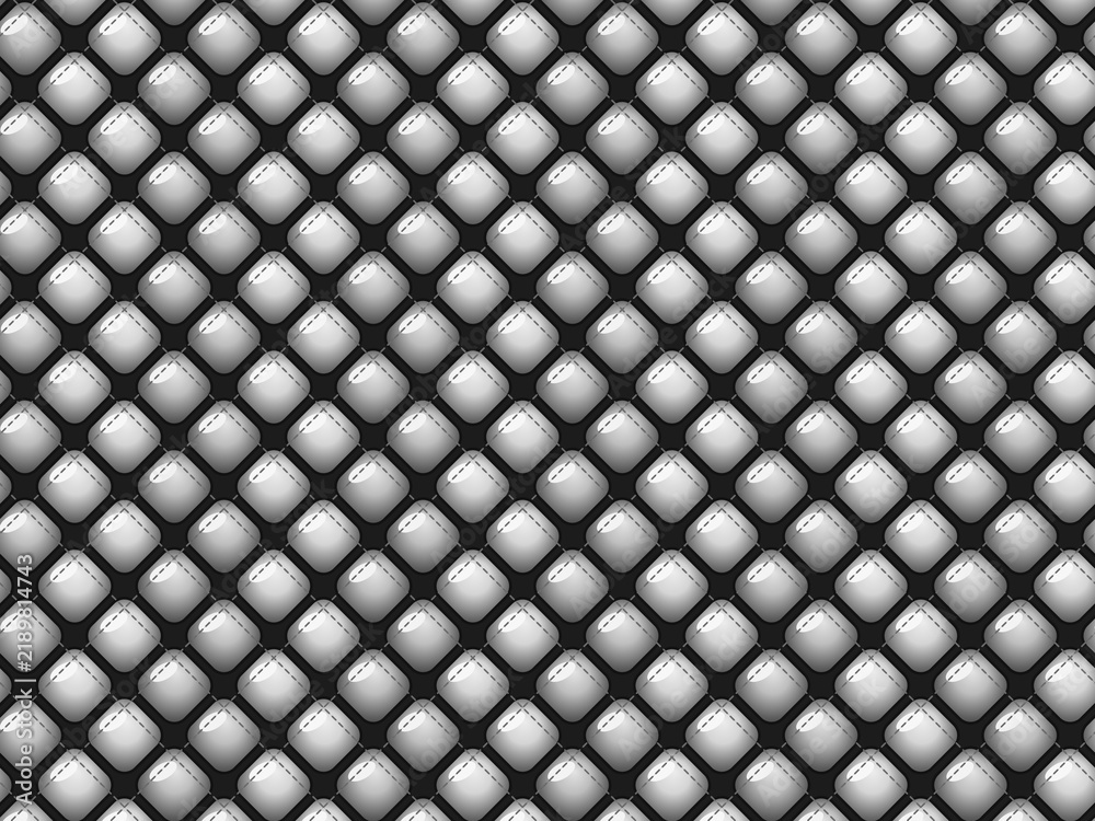 Obraz premium Inflated Diamond Quilting Trendy 3D Fabric Texture