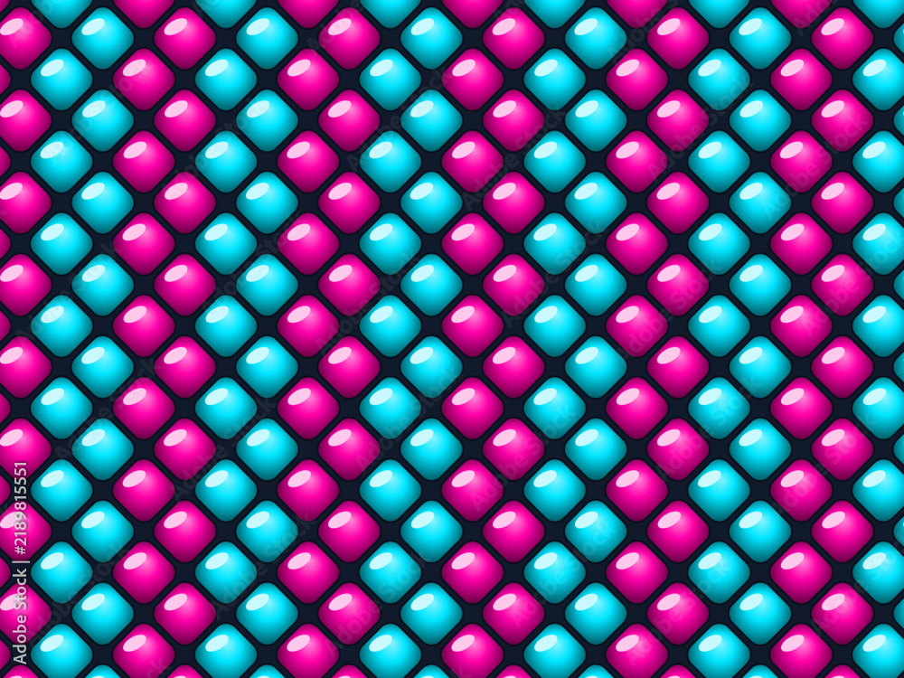 Obraz premium Inflated Diamond Quilting Trendy 3D Fabric Texture