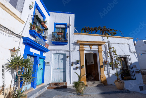 Picturesque views of the streets of the charming village of Níjar, Almería, Andalusia, Spain