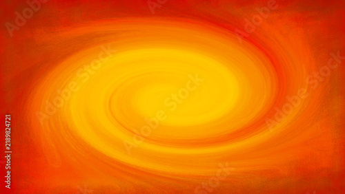 Abstract Golden Orange Spiral Glow Background.