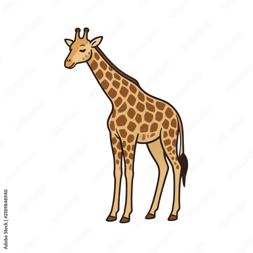 Obraz premium giraffe vector illustration