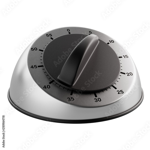 Konstfotografi 60-minute countdown kitchen timer on a transparent background
