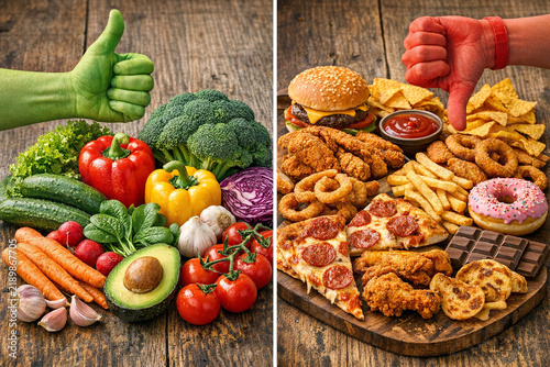 Healthy vs Unhealthy Food Choices