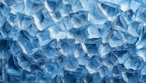 Abstract Ice Texture Closeup Frozen Surface Detail Cool Blue Natural Background
