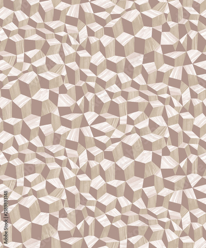 Принти на полотні Seamless sophisticated light beige geometric wood texture with modern elegant cr