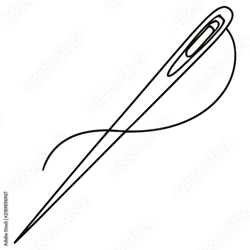 Needle and thread icon