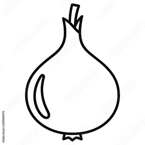 Outline of an onion