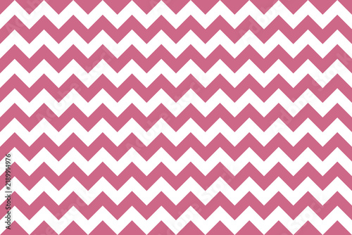 Obraz na płótnie PaleVioletRed and white color Zig zag seamless pattern.