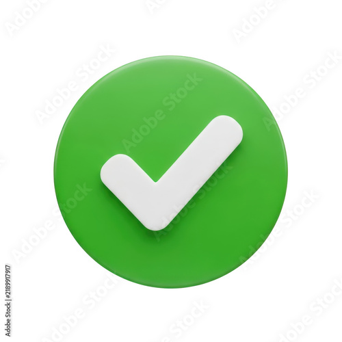 Green check mark icon for success or approval