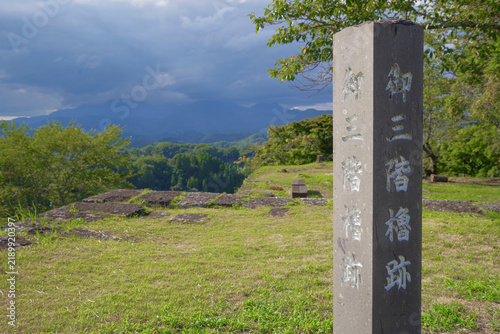 Tapety artystyczne 大分県にある岡城跡の御三階櫓跡