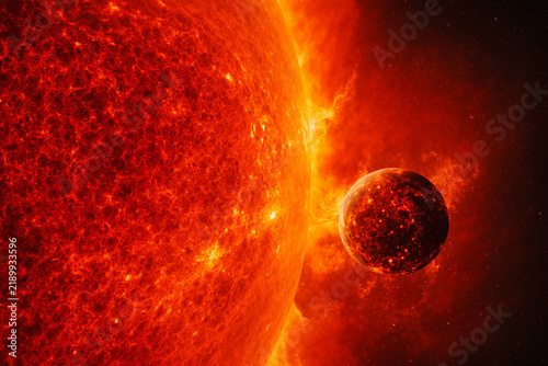 Planet Facing the Inferno of an Expanding Sun