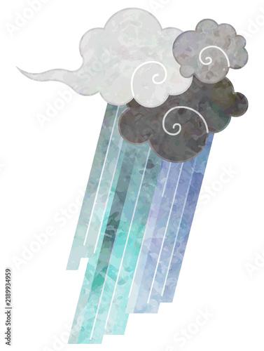 Illustration of heavy rain