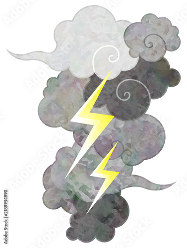 illustration of thundercloud