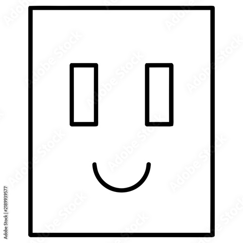 Simple smiley face icon