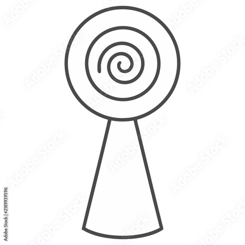 Swirl lollipop icon