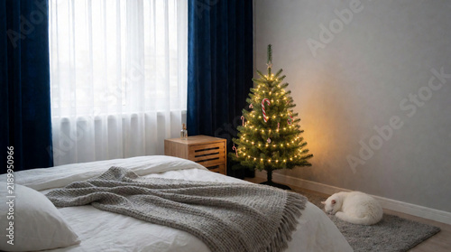 Cozy white bedroom