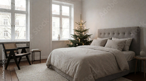 Cozy white bedroom