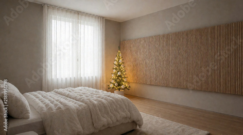 Cozy white bedroom