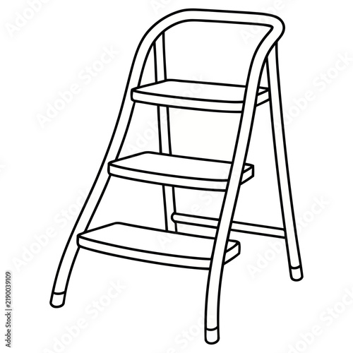 Simple Step Ladder Illustration