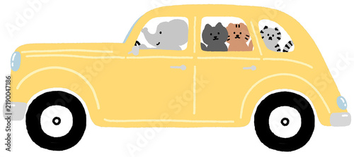 classic car illustration