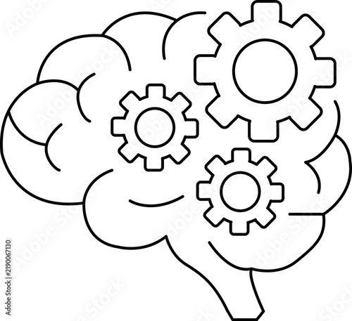 Personalization Engine Editable Stroke Outline Icon