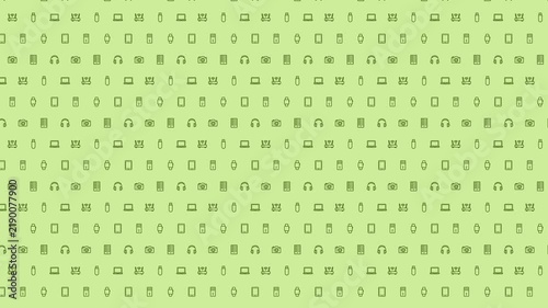 Light Greeen Tech Themed Pattern 4K 60FPS seamless Looping Video Background