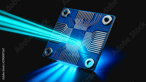 Optoelectronic Circuit Board with Laser Light Emission
