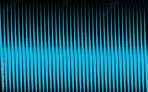 Abstract blue vertical lines pattern on black background