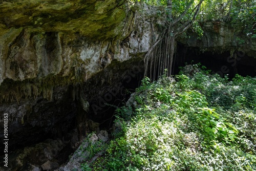 Cueva de Saturno cave in Cuba near Varadero, entrance
