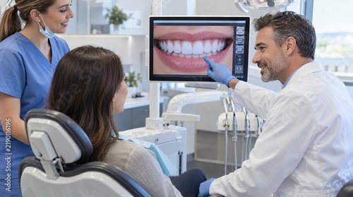 Digital Smile Presentation in Dental Clinic – Patient Education Concept