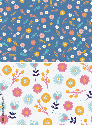 seamless pattern with flowers