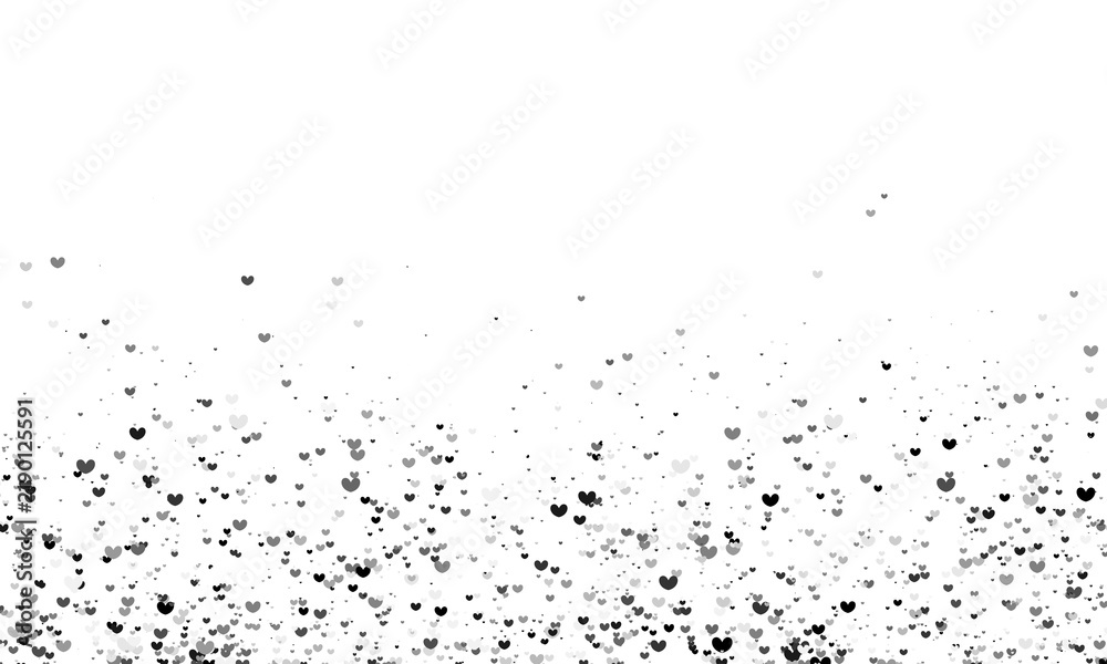 Obraz premium Heart shape confetti falling isolated on white background. Confetti heart background