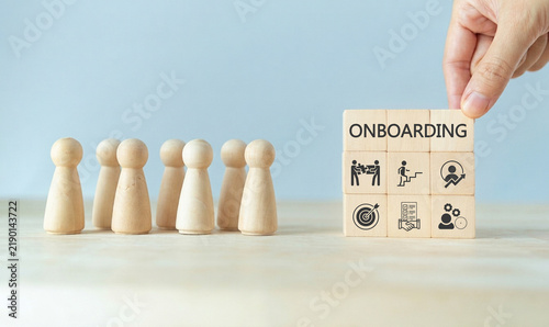 Konstfotografi Onboarding new employee process concept