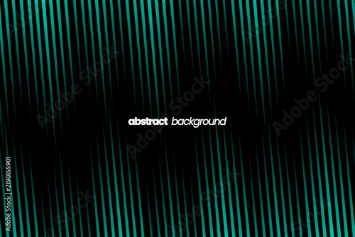 Cyberpunk Dark Teal Linear Grid Pattern Abstract Background with Geometric Emerald Glow and Center Copy Space for Security Technology Banner Design