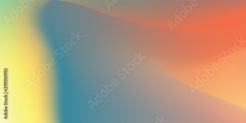 Blurred color gradient background, abstract Blue orange grain gradation texture, vector soft yellow green texture blur abstract background