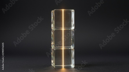 Glass Cube Stack Light Core